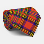 Cravate Clan Hepburn Crest sur Tartan (Roulé)