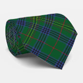 Cravate Clan Kennedy Crest sur Tartan (Roulé)