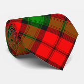 Cravate Clan Kerr Crest sur Tartan (Roulé)