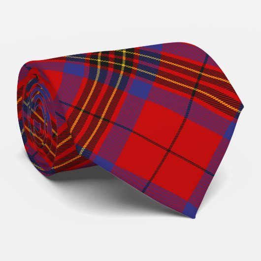 Cravate Clan Leslie Red Tartan (Roulé)