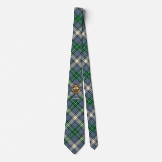 Cravate Clan MacDowall Crest sur Tartan (Devant)