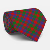 Cravate Clan MacGowan Crest sur Tartan (Roulé)