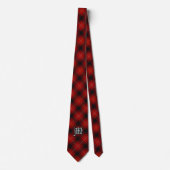 Cravate Clan MacIver MacIvor Letter M Monogram Tartan (Devant)