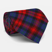 Cravate Clan MacLachlan Crest sur Tartan (Roulé)