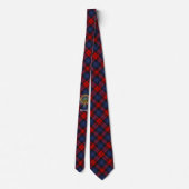 Cravate Clan MacLachlan Crest sur Tartan (Dos)