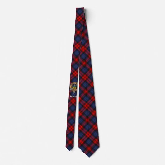 Cravate Clan MacLachlan Crest sur Tartan (Dos)