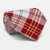 Cravate Clan MacPherson Crest sur la robe rouge Tartan (Roulé)