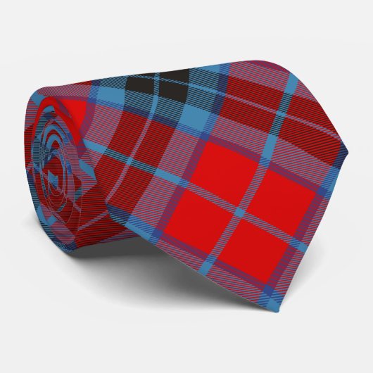 Cravate Clan MacTavish Crest sur Tartan (Roulé)