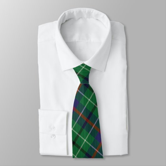 Cravate Clan Plaid Duncan Green Check Tartan (Attaché)