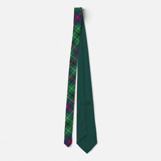 Cravate Clan Plaid Duncan Green Check Tartan (Dos)