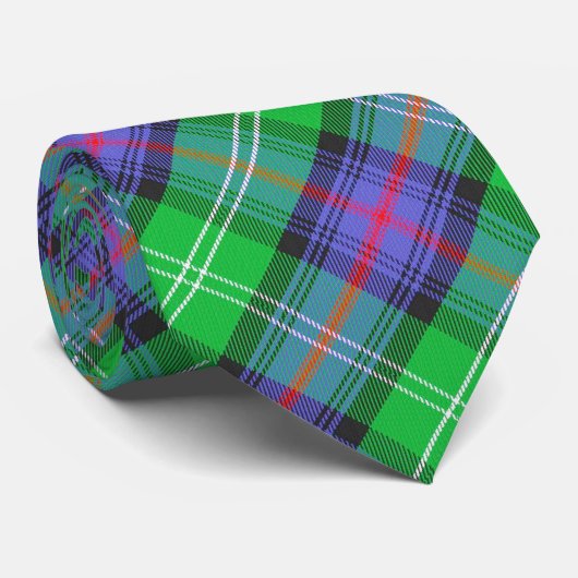 Cravate Clan Sutherland Tartan (Roulé)