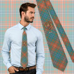 Cravate Clan Wilson Crest au-dessus de Tartan antique<br><div class="desc">Clan Wilson écusson entouré d'une courroie et boucle sur l'ancien arrière - plan tartan. Texte personnalisé.</div>