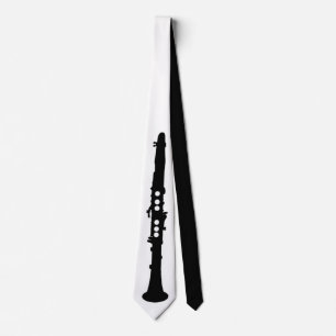 Cravate Clarinet noir et blanc élégant