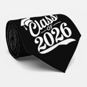 Cravate Classe De Diplômés De 2026 Fier (Roulé)