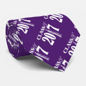 Cravate Classe pourpre de 2017 Tassle Graduation design (Roulé)