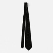 Cravate Classic Black and Bright Yellow Dot Tie for Him (Dos)
