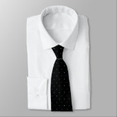 Cravate Classic Black and Light Blue Dot Tie for Him (Attaché)
