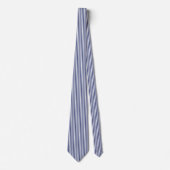 Cravate Classic Bleu foncé Blancs Motif (Devant)