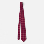 Cravate Classic Burgundy Tartan Plaid Gift (Dos)