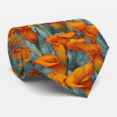 Cravate Classic Fathers Day Calla Lilies Flower (Roulé)