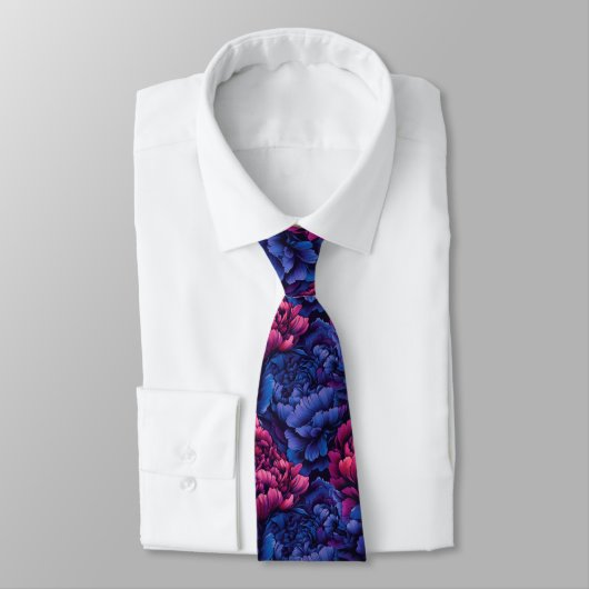 Cravate Classic Gifts For Men Peonies Flower (Attaché)