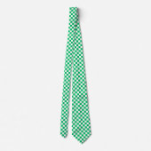 Cravate Classic green checkered  (Dos)