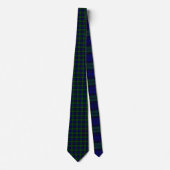Cravate Classic Green & Navy Blackwatch Tartan Plaid (Devant)