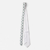 Cravate Classic green polka Dot Pattern on Gray Tie (Dos)