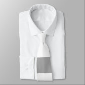 Cravate Classic gris et blanc rayures vintages (Attaché)