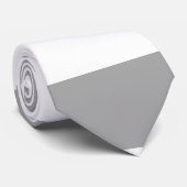 Cravate Classic gris et blanc rayures vintages (Roulé)