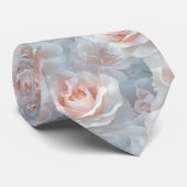 Cravate Classic Groomsman Gift Rose Flower (Roulé)