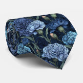 Cravate Classic Groomsmen Carnation Flower (Roulé)