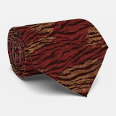 Cravate Classic Groomsmen Tiger Print (Roulé)