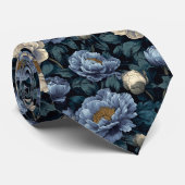 Cravate Classic Men Gifts Peonies Flower (Roulé)