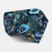 Cravate Classic Mens Fashion Calla Lilies Floral (Roulé)