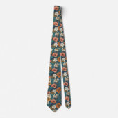Cravate Classic Mens Fashion Tropical Flower (Devant)