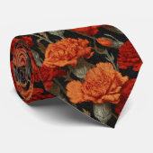 Cravate Classic Menswear Ties Carnation Floral (Roulé)