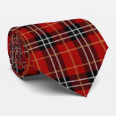 Cravate Classic Red Plaid Pattern (Roulé)