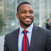 Cravate Classic rouge et bleu rayé