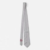 Cravate Classic Silver Damask 25e anniversaire Mariage (Dos)