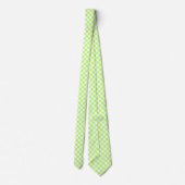 Cravate Classic visual lime checkerboard  (Dos)