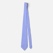 Cravate Classic visual sapphire checkerboard  (Devant)