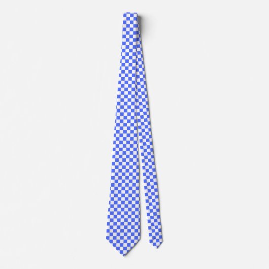Cravate Classic visual sapphire checkerboard  (Devant)