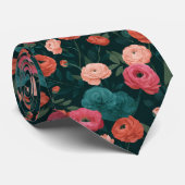 Cravate Classique Cadeau de Garçon d'Honneur Ranunculus (Roulé)