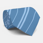 Cravate Classique Clair Bleu foncé Stripes Motif (Roulé)