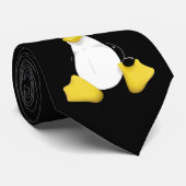 Cravate classique de Tux - noir (Roulé)
