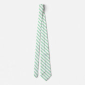 Cravate Classique Elégant Mint Pastel Stripes Couleur Soli (Dos)