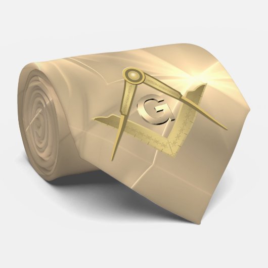 Cravate Classique Gold Masonic (Roulé)
