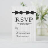 Cravate classique Mariage double mâle gris RSVP (Debout devant)