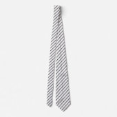 Cravate Classique Moderne Noir & Blanc Diagonal (Dos)